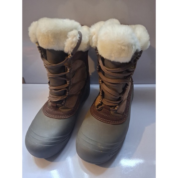 Columbia Shoes - Columbia Sierra Summette Brown Suede Faux Fur Winter Snow Boots BL1371-248 9